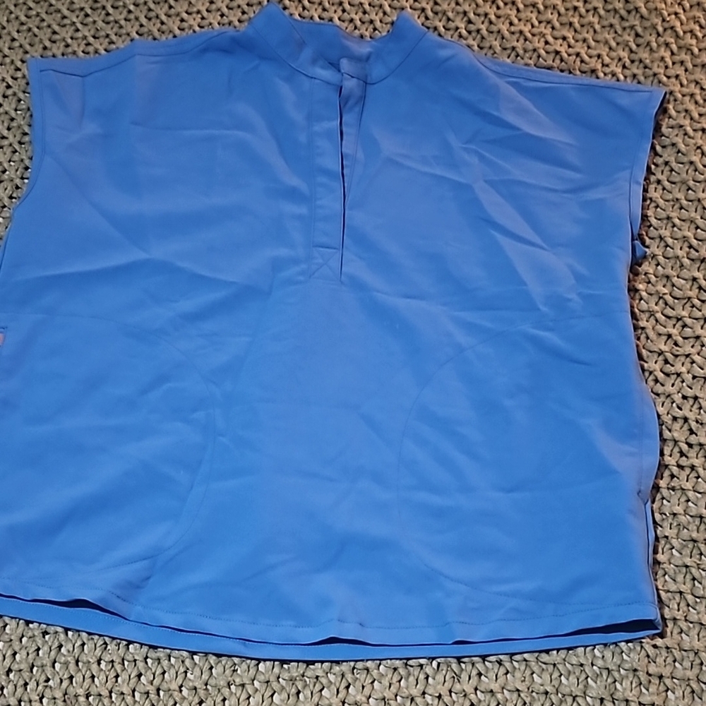 Figs Rafela oversized scrub top, blue